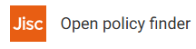 JISC Open policy finder