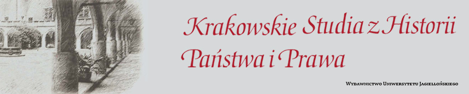 Logotyp czasopisma Krakowskie Studia z Historii Państwa i Prawa