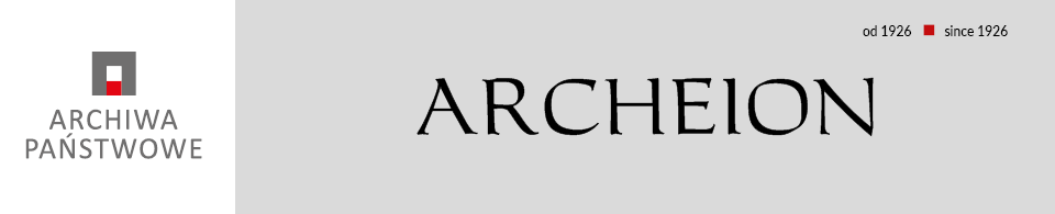 Logotyp czasopisma Archeion