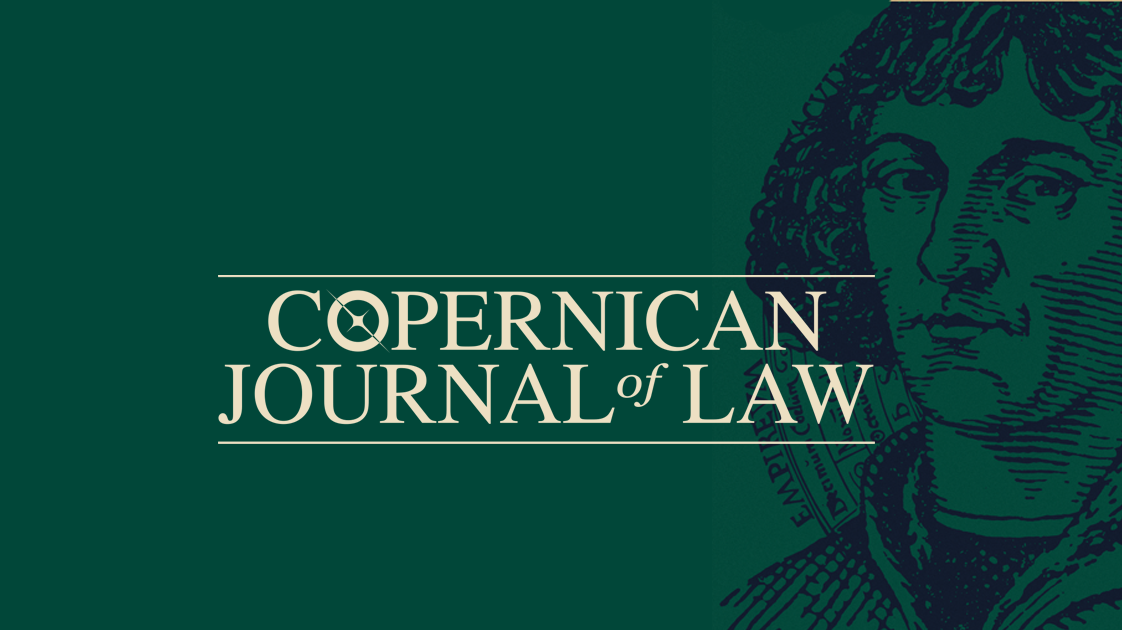 Logotyp czasopisma Copernican Journal of Law